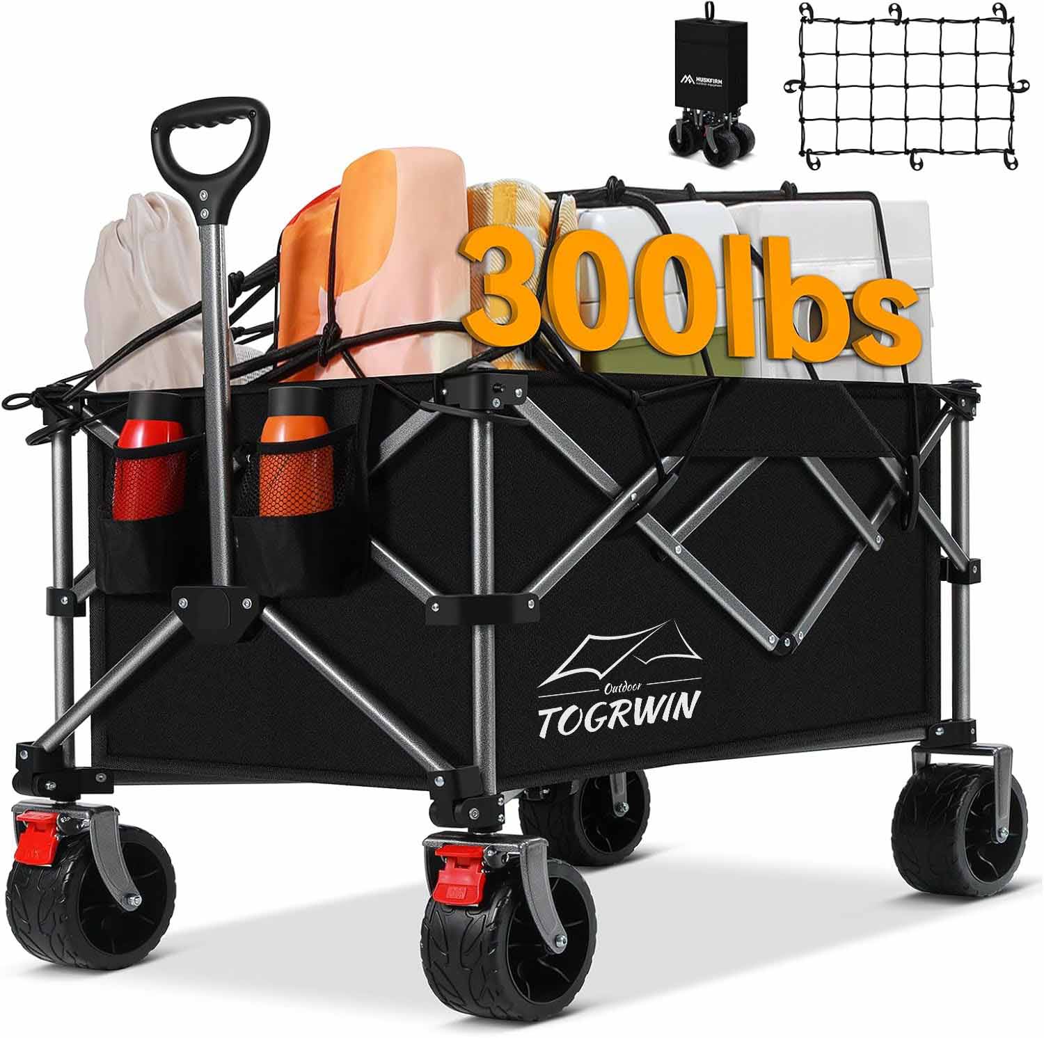 Torgwin Camping Cart Skládací všechny terénní vůz skládací plážský vůz