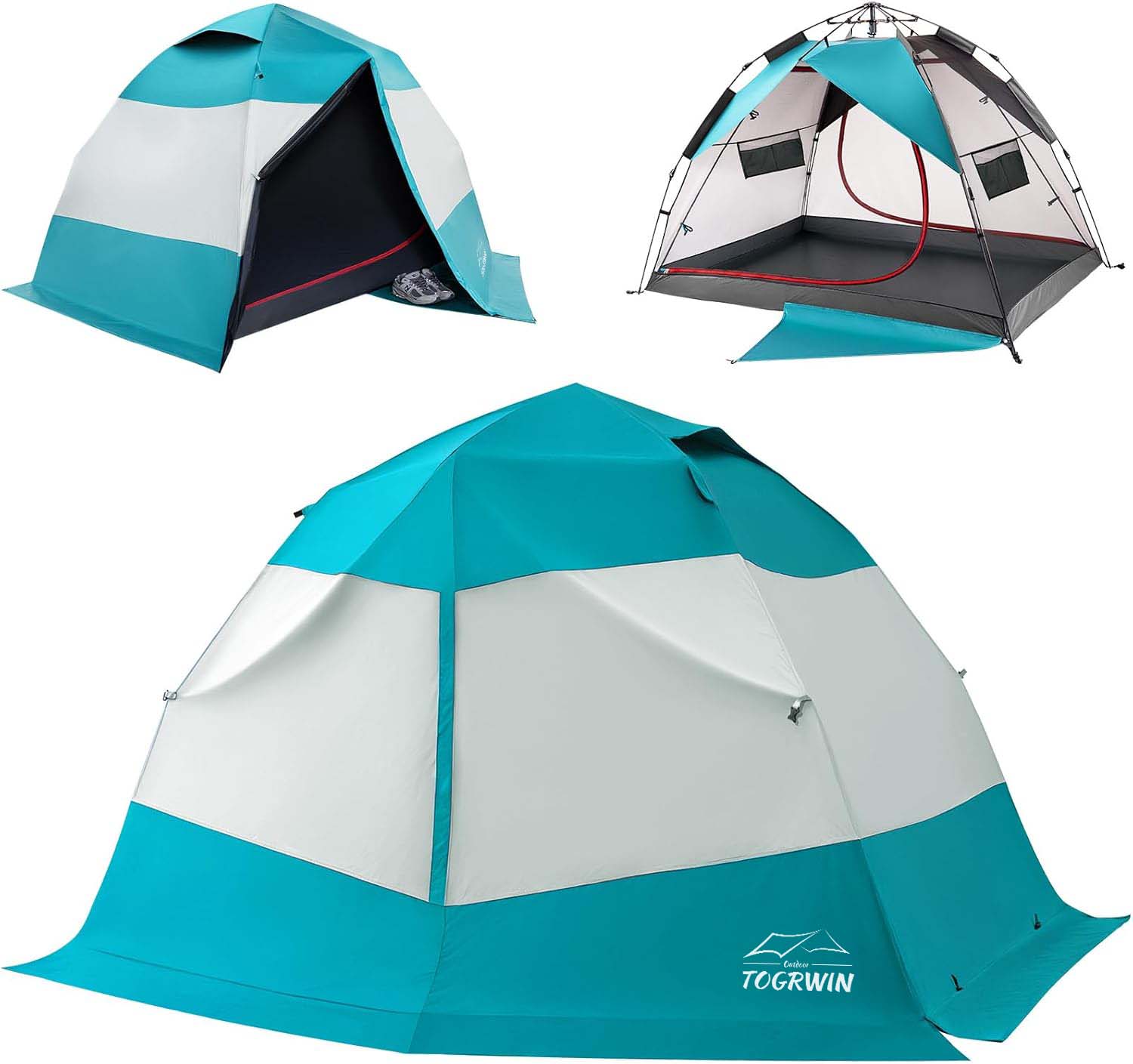 Torgwin Camping Stan 2 osoba, vodotěsná a výpadková dvojitá vrstva vyskakovací venkovní stan