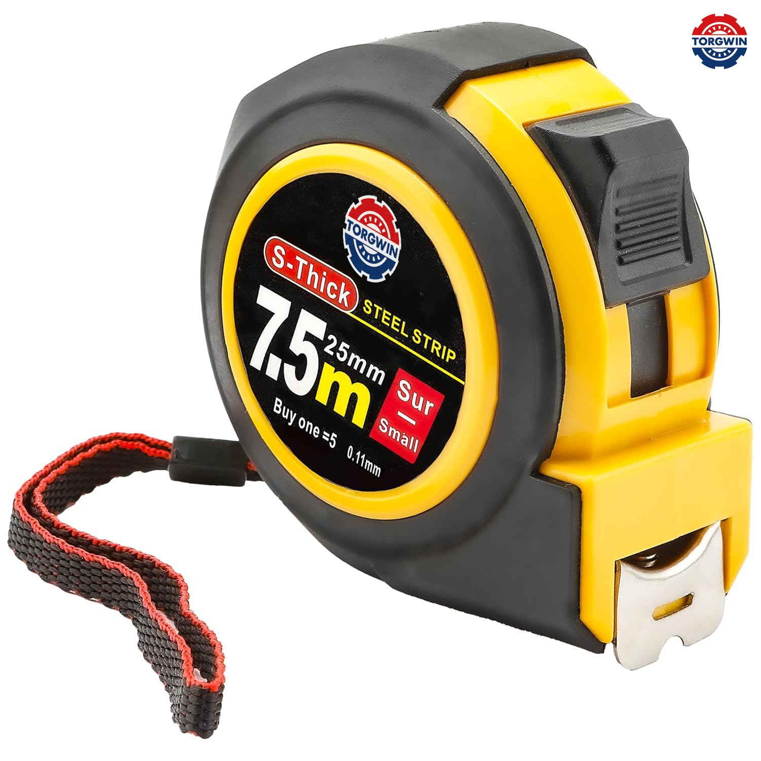 Torgwin Steel Measuring Tape, pásková měření 25 ft, měřicí zatahovací páska
